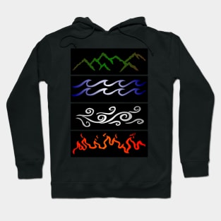Four elements of nature v2 Hoodie